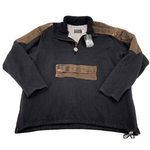 Hell Is For Heroes Sweater Mens 50‎ Black Brown Made In Italy